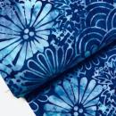 Batik Baumwolle Stoff aus Indonesien BLUE - On the Docks | Meterware